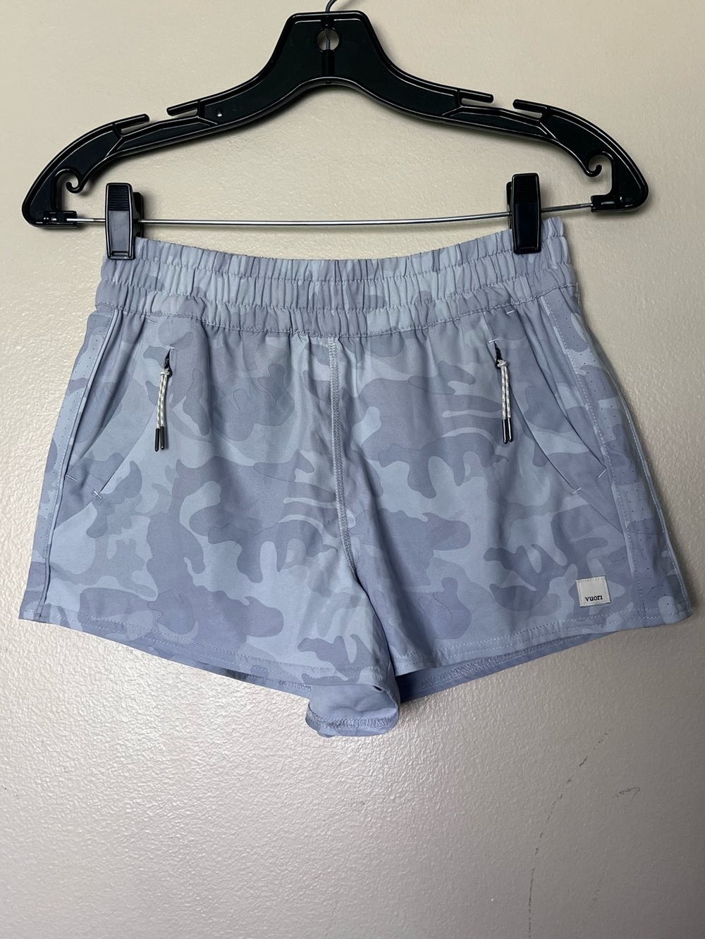 Vuori Light Gray Camouflage Performance Women's Shorts